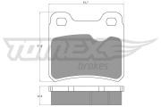 TX 13-49 Sada brzdových platničiek kotúčovej brzdy TOMEX Brakes