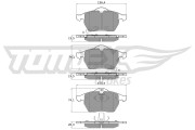 TX 13-57 Sada brzdových platničiek kotúčovej brzdy TOMEX Brakes