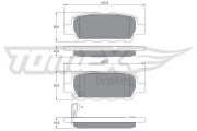 TX 14-21 Sada brzdových platničiek kotúčovej brzdy TOMEX Brakes