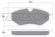 TX 14-25 Sada brzdových platničiek kotúčovej brzdy TOMEX Brakes