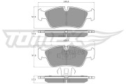 TX 14-35 Sada brzdových platničiek kotúčovej brzdy TOMEX Brakes