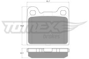 TX 15-06 Sada brzdových platničiek kotúčovej brzdy TOMEX Brakes