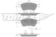 TX 15-10 Sada brzdových platničiek kotúčovej brzdy TOMEX Brakes