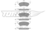 TX 15-31 Sada brzdových platničiek kotúčovej brzdy TOMEX Brakes