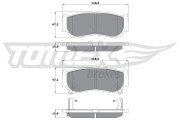 TX 15-64 Sada brzdových platničiek kotúčovej brzdy TOMEX Brakes