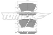 TX 16-33 Sada brzdových platničiek kotúčovej brzdy TOMEX Brakes