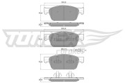 TX 16-46 Sada brzdových platničiek kotúčovej brzdy TOMEX Brakes