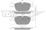 TX 16-78 Sada brzdových platničiek kotúčovej brzdy TOMEX Brakes