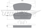 TX 16-94 Sada brzdových platničiek kotúčovej brzdy TOMEX Brakes