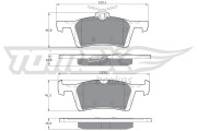 TX 17-02 Sada brzdových platničiek kotúčovej brzdy TOMEX Brakes