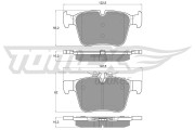 TX 17-051 Sada brzdových platničiek kotúčovej brzdy TOMEX Brakes