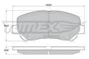 TX 17-25 Sada brzdových platničiek kotúčovej brzdy TOMEX Brakes