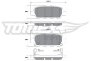 TX 17-57 Sada brzdových platničiek kotúčovej brzdy TOMEX Brakes