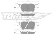 TX 17-76 Sada brzdových platničiek kotúčovej brzdy TOMEX Brakes