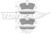 TX 17-83 Sada brzdových platničiek kotúčovej brzdy TOMEX Brakes