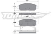 TX 17-90 Sada brzdových platničiek kotúčovej brzdy TOMEX Brakes