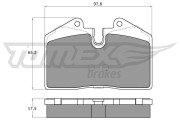 TX 18-02 Sada brzdových platničiek kotúčovej brzdy TOMEX Brakes
