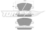 TX 18-09 Sada brzdových platničiek kotúčovej brzdy TOMEX Brakes