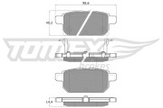 TX 18-14 Sada brzdových platničiek kotúčovej brzdy TOMEX Brakes