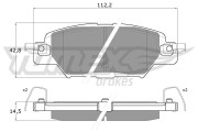 TX 18-31 Sada brzdových platničiek kotúčovej brzdy TOMEX Brakes