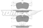 TX 18-46 Sada brzdových platničiek kotúčovej brzdy TOMEX Brakes