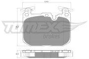 TX 18-48 Sada brzdových platničiek kotúčovej brzdy TOMEX Brakes