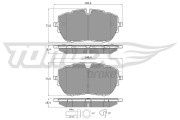 TX 18-65 Sada brzdových platničiek kotúčovej brzdy TOMEX Brakes