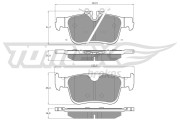 TX 18-872 Sada brzdových platničiek kotúčovej brzdy TOMEX Brakes