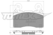 TX 18-89 Sada brzdových platničiek kotúčovej brzdy TOMEX Brakes