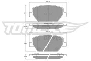 TX 19-10 Sada brzdových platničiek kotúčovej brzdy TOMEX Brakes