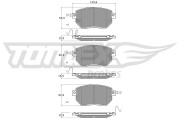 TX 19-39 Sada brzdových platničiek kotúčovej brzdy TOMEX Brakes