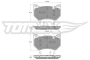 TX 19-431 Sada brzdových platničiek kotúčovej brzdy TOMEX Brakes