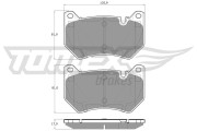 TX 19-43 Sada brzdových platničiek kotúčovej brzdy TOMEX Brakes