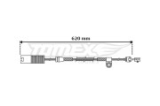 TX 30-32 Výstrażný kontakt opotrebenia brzdového oblożenia TOMEX Brakes