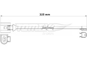 TX 31-26 Výstrażný kontakt opotrebenia brzdového oblożenia TOMEX Brakes