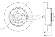 TX 70-16 Brzdový kotúč TOMEX Brakes