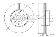 TX 71-32 Brzdový kotúč TOMEX Brakes