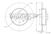 TX 71-63 Brzdový kotúč TOMEX Brakes