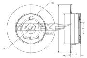 TX 72-43 Brzdový kotúč TOMEX Brakes