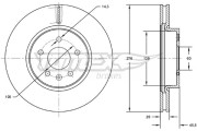 TX 72-49 Brzdový kotúč TOMEX Brakes