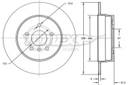 TX 72-68 Brzdový kotúč TOMEX Brakes