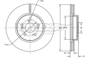 TX 72-71 Brzdový kotúč TOMEX Brakes