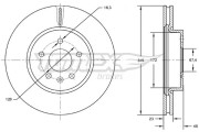 TX 72-97 Brzdový kotúč TOMEX Brakes