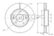 TX 73-30 Brzdový kotúč TOMEX Brakes