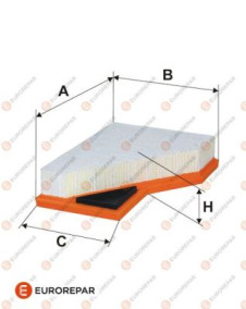 1611155380 Vzduchový filter EUROREPAR