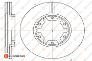 1622810280 Brzdový kotúč EUROREPAR
