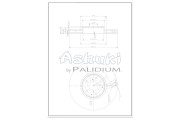 L600-01 Brzdový kotúč ASHUKI by Palidium