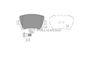 P1-1006 Sada brzdových platničiek kotúčovej brzdy ASHUKI by Palidium