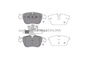 P1-1071 Sada brzdových platničiek kotúčovej brzdy ASHUKI by Palidium