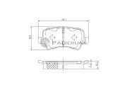 P1-1113 Sada brzdových platničiek kotúčovej brzdy ASHUKI by Palidium